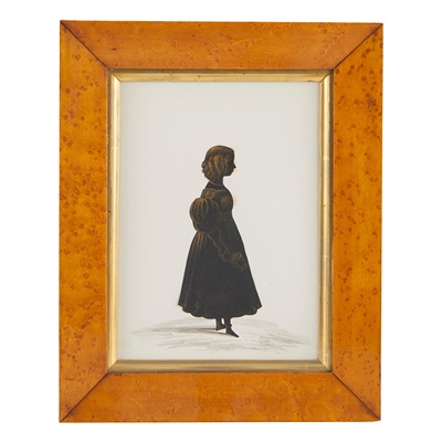 Lot 331 - THREE SILHOUETTE PORTRAITS OF SIBLINGS