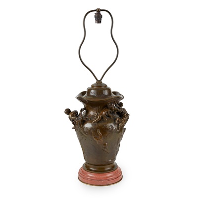 Lot 492 - FRENCH BRONZE URN, AFTER LOUIS COUSTAURY