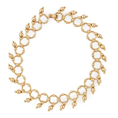 Lot 5 - An 18ct gold bracelet, Tiffany & Co