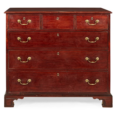 Lot 90 - SCOTTISH GEORGE III MAHOGANY CHEST OF DRAWERS, ATTRIBUTED TO WILLIAM BRODIE
