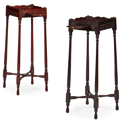 Lot 89 - MATCHED PAIR OF EARLY GEORGE III WINE TABLES