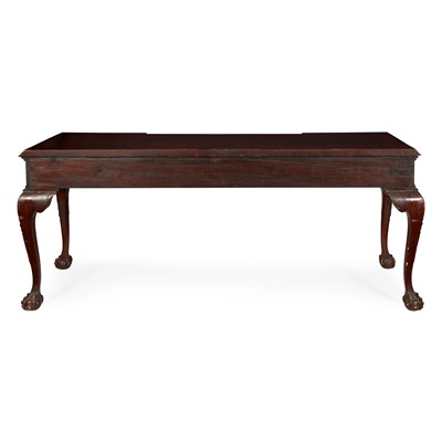 Lot 46 - GEORGE II STYLE LARGE MAHOGANY SERVING TABLE
