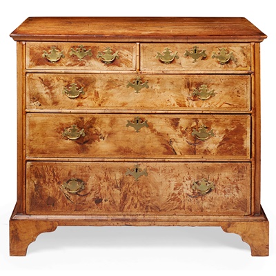 Lot 28 - GEORGE I WALNUT CHEST OF DRAWERS