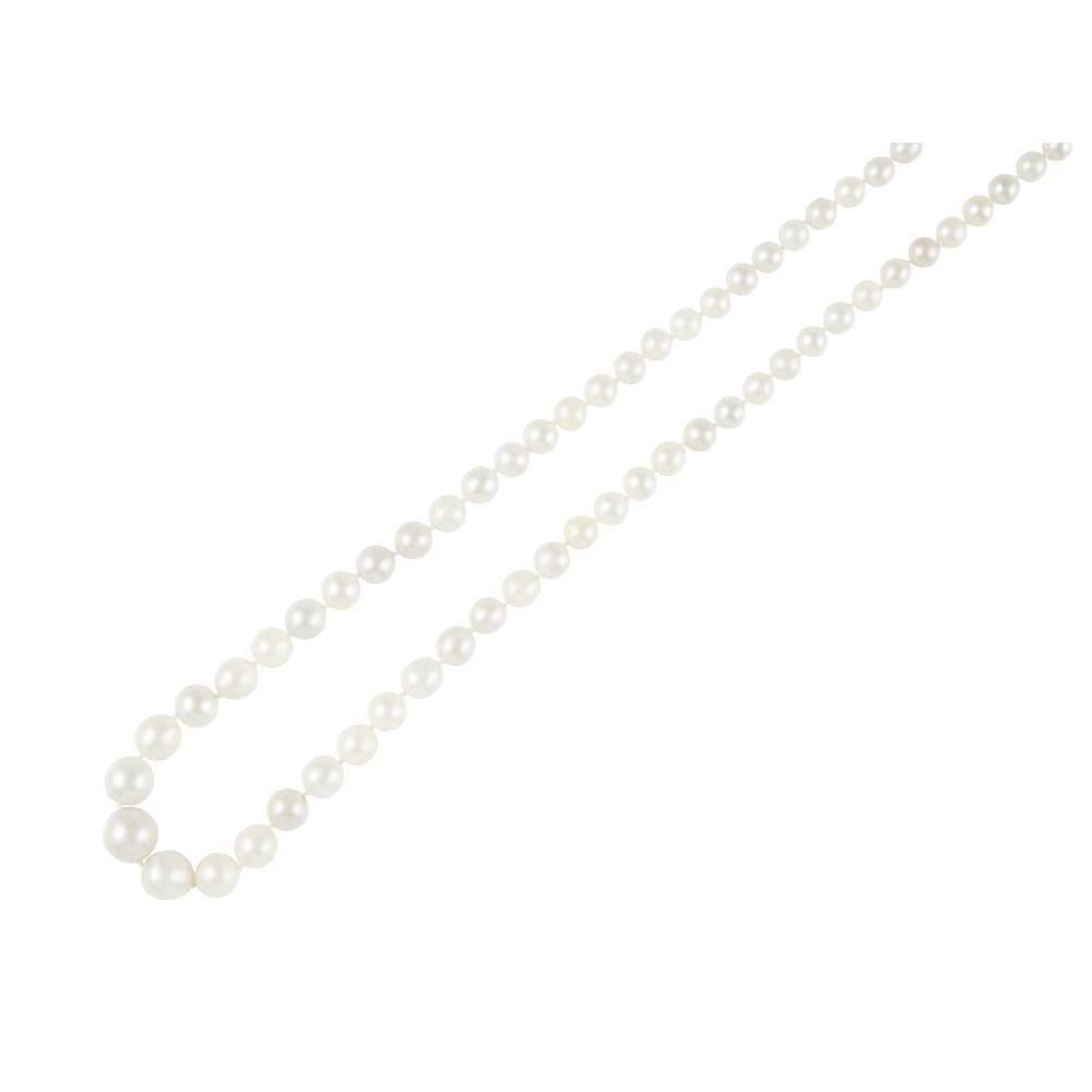 Lot 51 - A natural Scottish pearl necklace