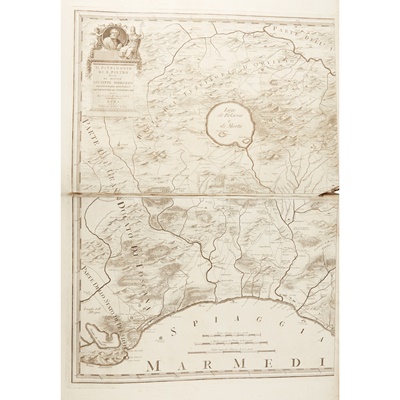 Lot 16 - 2 bound folios of European maps comprising