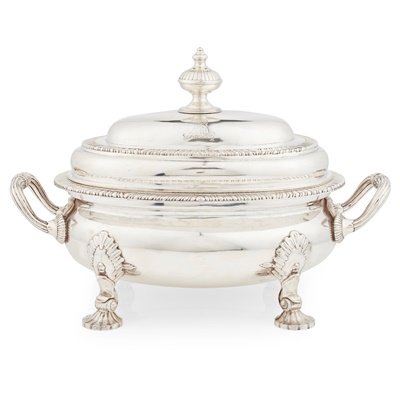 Lot 11 - A George III style tureen and cover