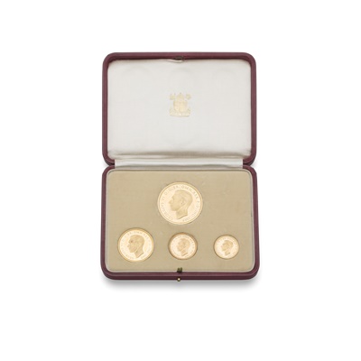 Lot 146 - A 1937 cased gold four-coin specimen set