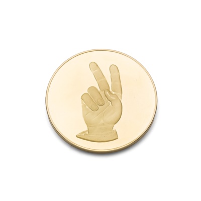 Lot 154 - Winston Churchill - A large gold commemorative medal