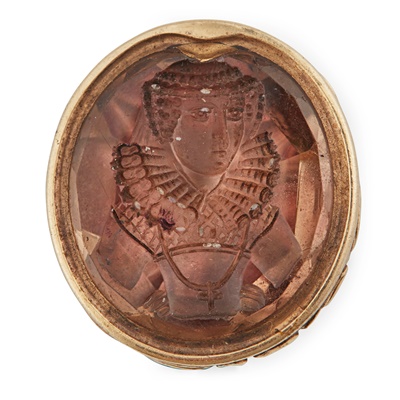 Lot 105 - A 19th century Mary, Queen of Scots fob seal and another 18th century steel mounted pendant seal