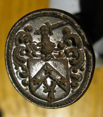 Lot 107 - A group of three 18th/19th century steel fob seals for the Kerr of Yair family