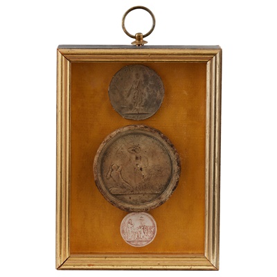 Lot 91 - Two framed groups of intaglio impressions