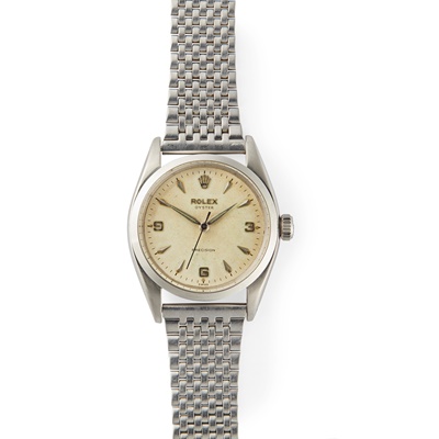 Lot 183 - Rolex: a gentleman's stainless steel wrist watch