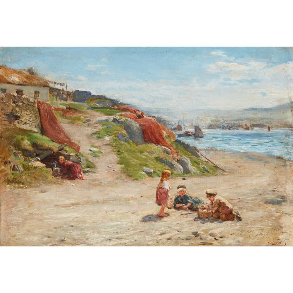 Lot 109 - WILLIAM MCTAGGART R.S.A., R.S.W (SCOTTISH 1835-1910)