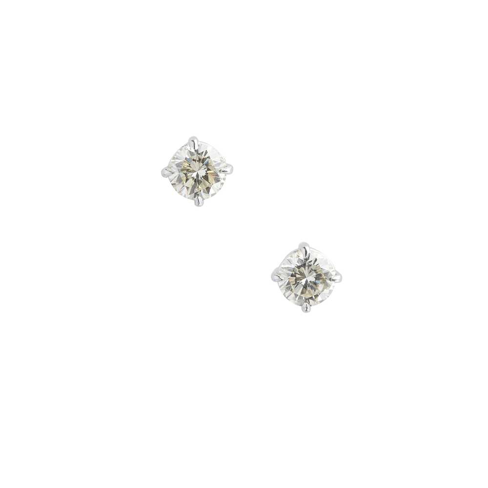 Lot 78 - A pair of diamond set stud earrings
