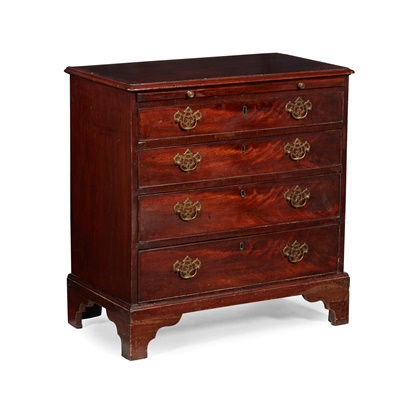 Lot 91 - GEORGE II MAHOGANY CHEST OF DRAWERS