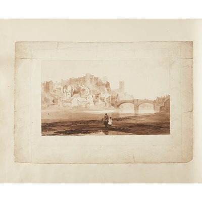 Lot 29 - Durham, Bambrough Castle, &c. original drawings, lithographs &c