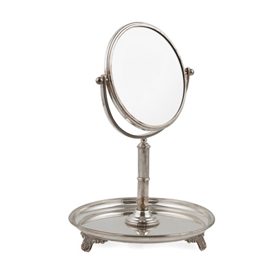 Lot 248 - A late 20th Century silver mounted shaving mirror