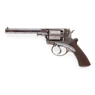 Lot 480 - ADAMS PERCUSSION FIVE SHOT DOUBLE ACTION CAP AND BALL REVOLVER