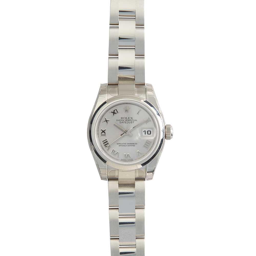 Lot 182 - Rolex: A lady's stainless steel watch