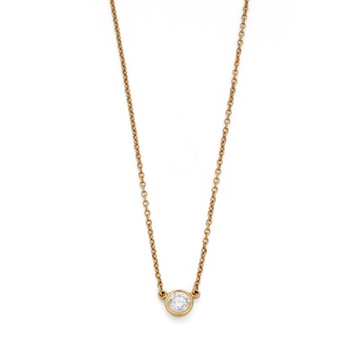 Lot 57 - A 'Diamonds by the Yard' pendant necklace, by Elsa Peretti for Tiffany & Co.