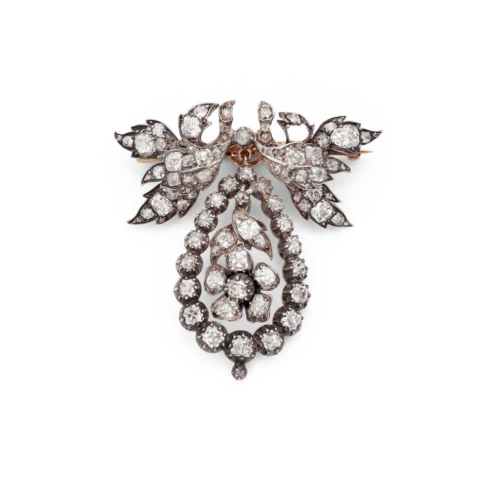 Lot 5 - A late 19th century diamond brooch