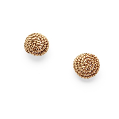 Lot 58 - A pair of earrings, by Tiffany & Co.