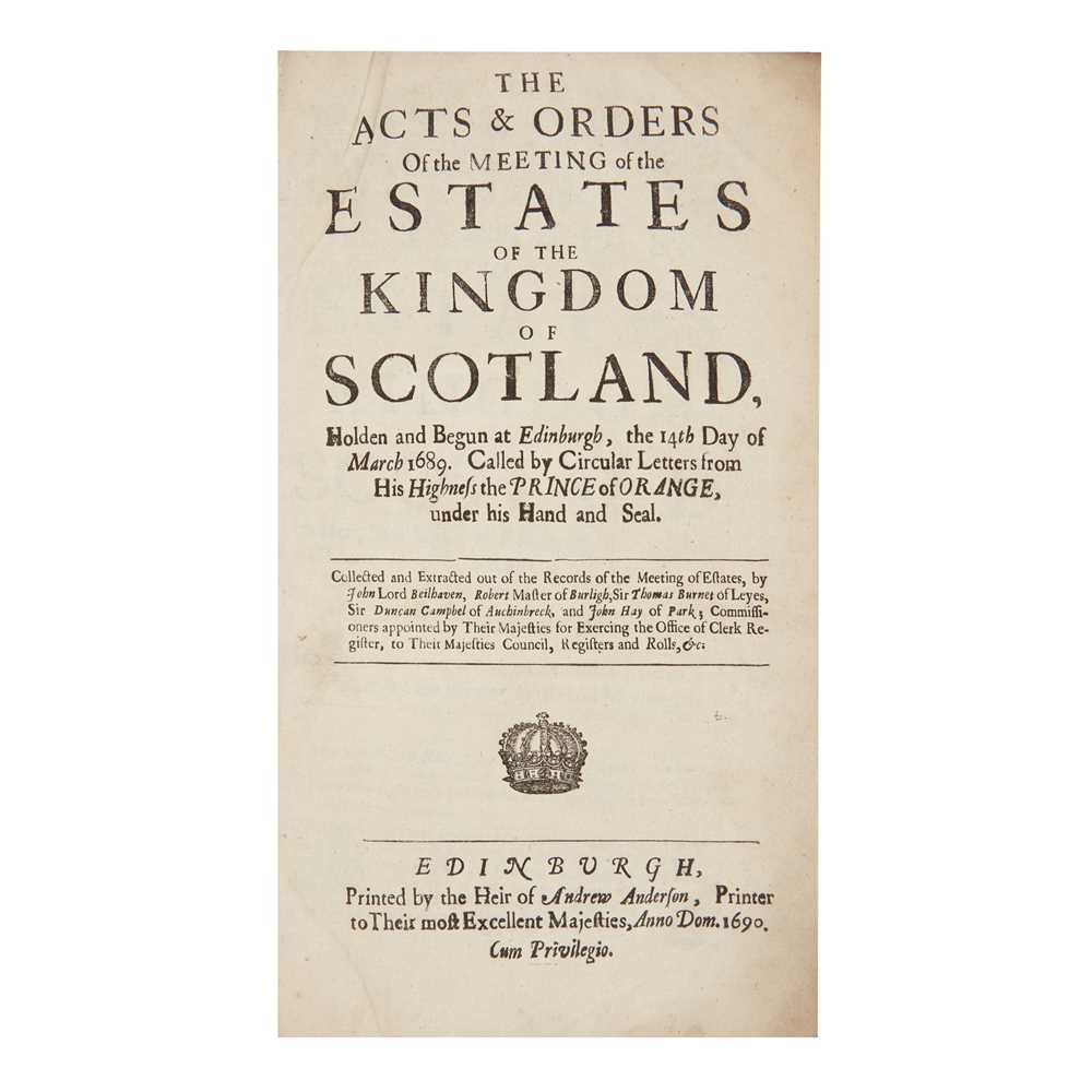 Lot 57 - Scotland - Laws and Acts