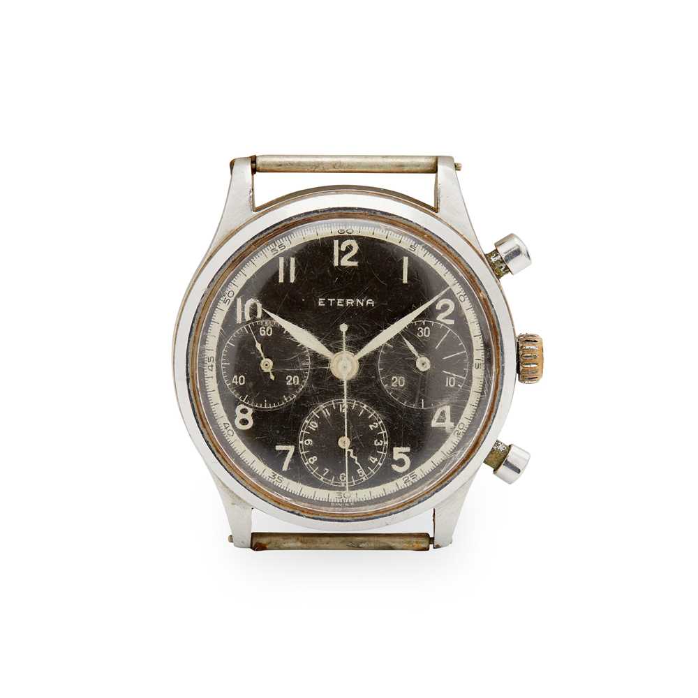 Lot 145 - Eterna: a gentleman's military-style watch