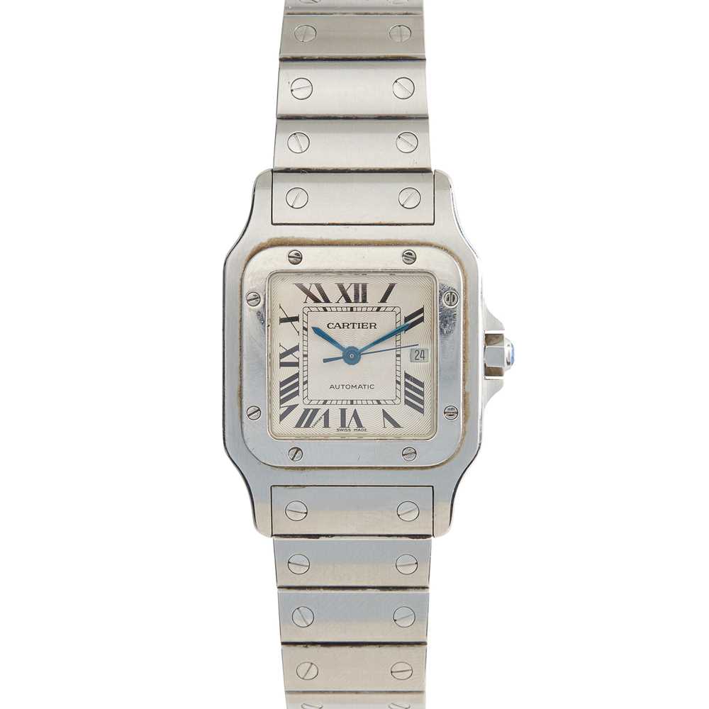 Lot 164 - Cartier: A stainless steel watch