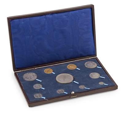 Lot 98 - An Edward VII eleven coin matt proof set