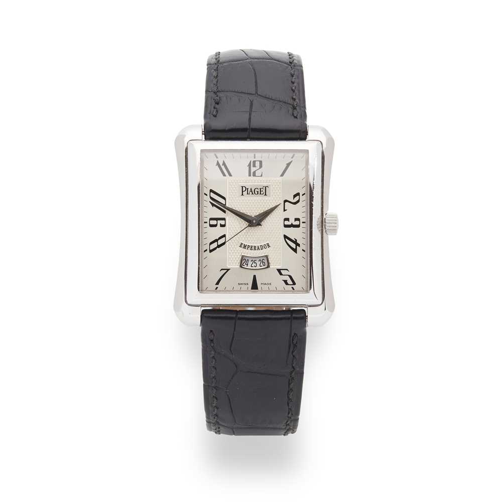Lot 128 - Piaget: a gentleman's white gold watch