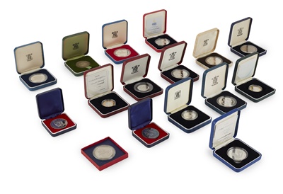 Lot 111 - A collection of silver proof coin