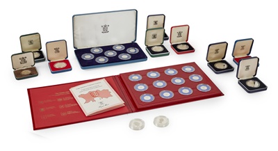 Lot 109 - A collection of Jersey and Guernsey silver proof coins