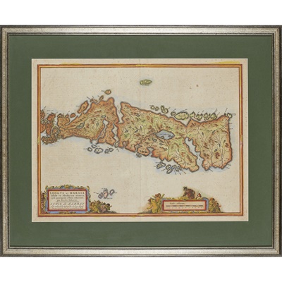 Lot 21 - 6 framed maps and 1 volume