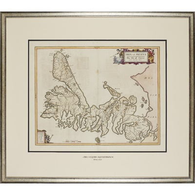 Lot 21 - 6 framed maps and 1 volume