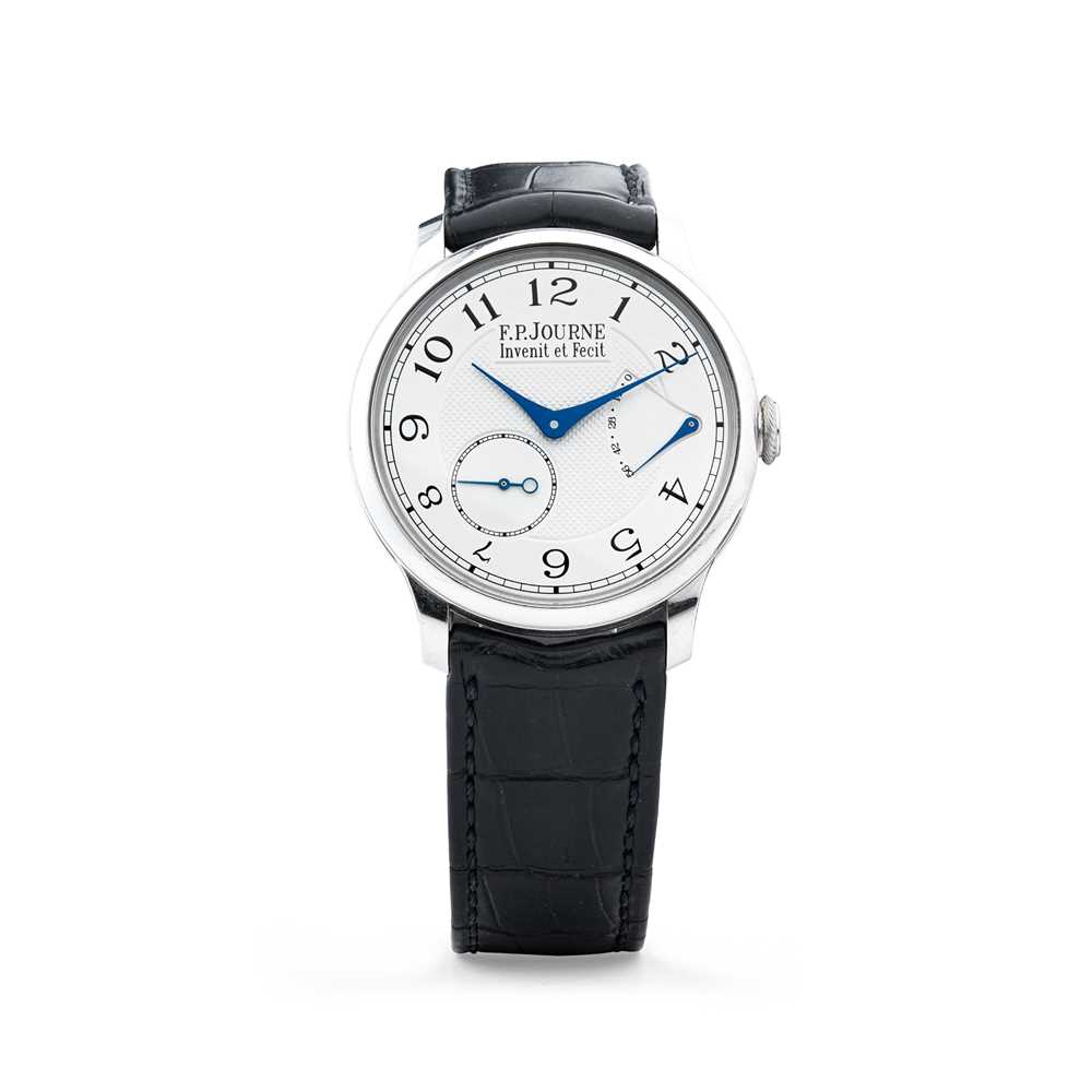 Lot 151 - F.P. Journe: A rare platinum wristwatch