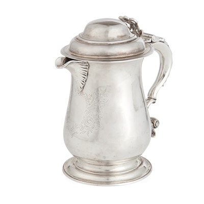 Lot 41 - A George III style lidded jug