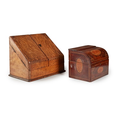 Lot 70 - TWO VICTORIAN STATIONERY BOXES