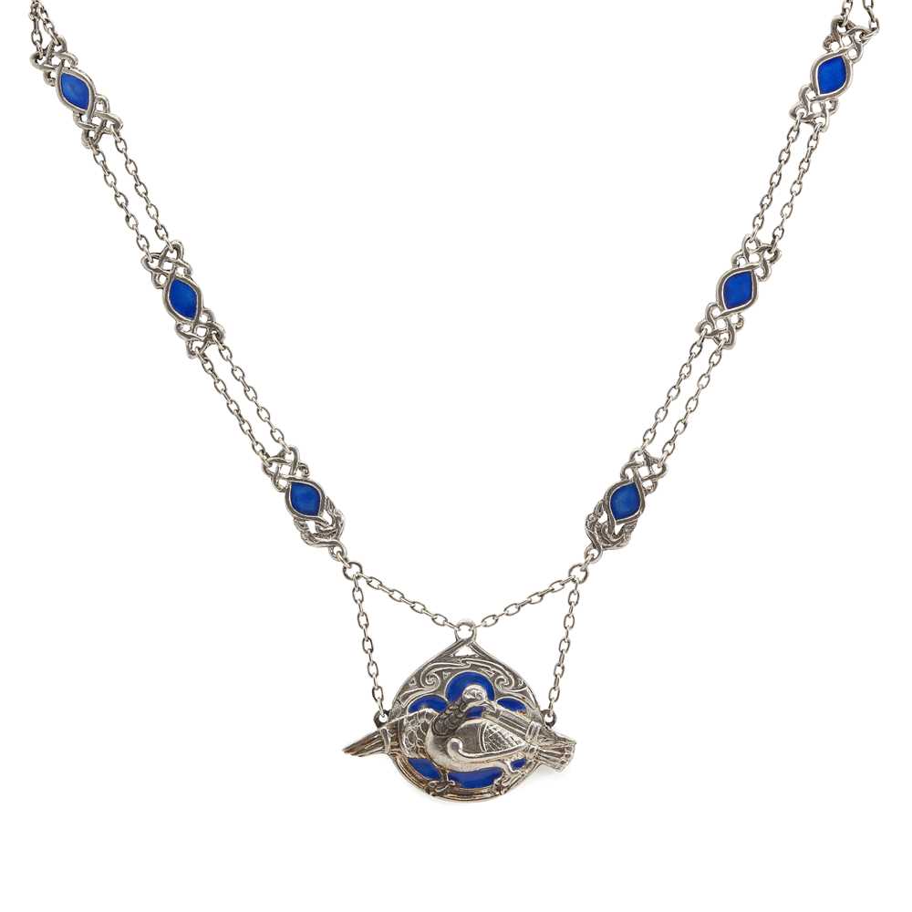 Lot 183 - IONA - A SCOTTISH PROVINCIAL SILVER AND ENAMEL NECKLACE