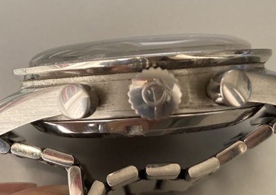 Lot 132 - Omega: a pre-moon steel wrist watch