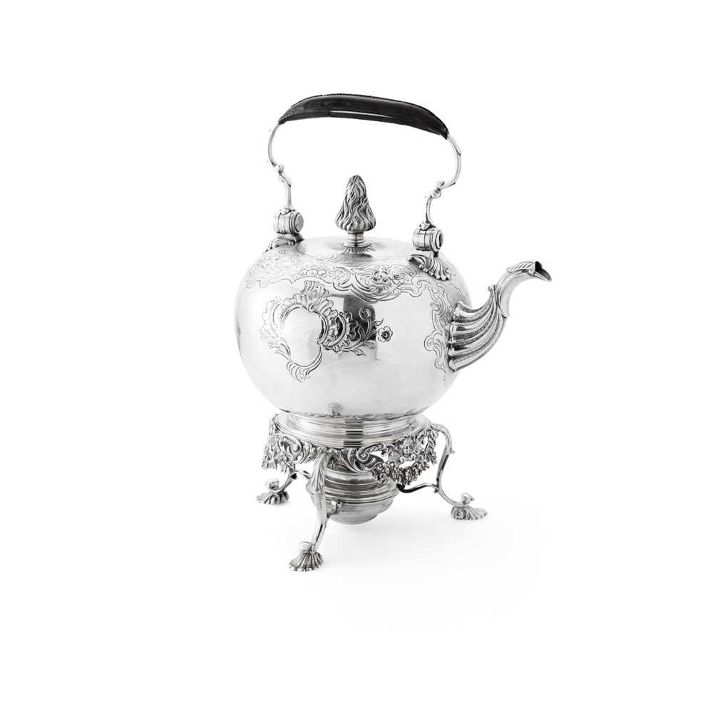 Lot 131 - ABERDEEN - A SCOTTISH PROVINCIAL SPIRIT KETTLE AND STAND
