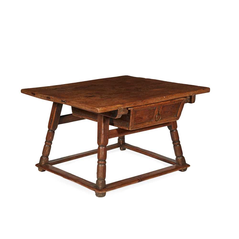 Lot 466 - DUTCH WALNUT AND PINE RENT TABLE