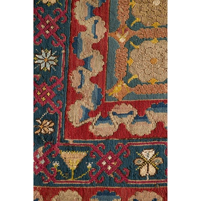 Lot 4 - ENGLISH WOOL AND PART SILK NEEDLEWORK CARPET SECTION