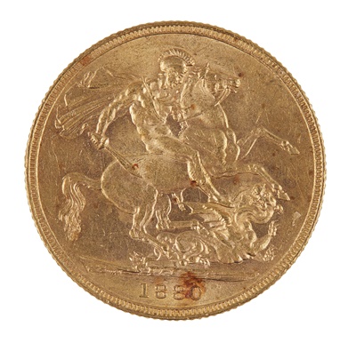 Lot 94 - A gold sovereign