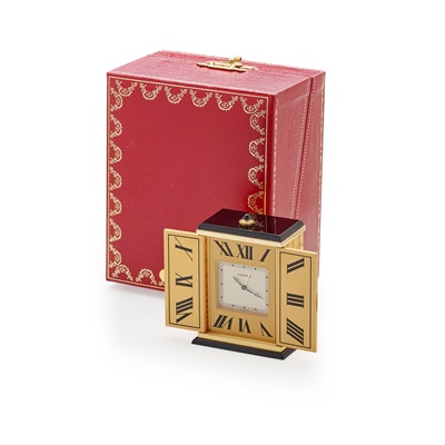 Lot 198 - Must de Cartier: a travel alarm clock