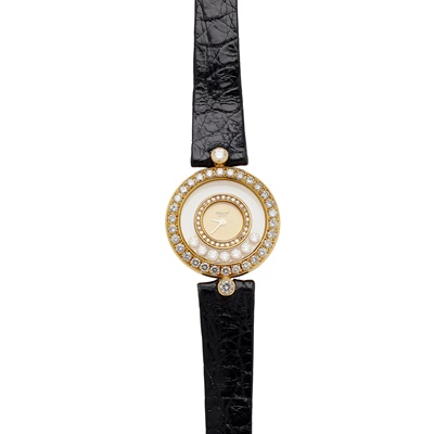 Lot 162 - Chopard: a Happy Diamonds wrist watch