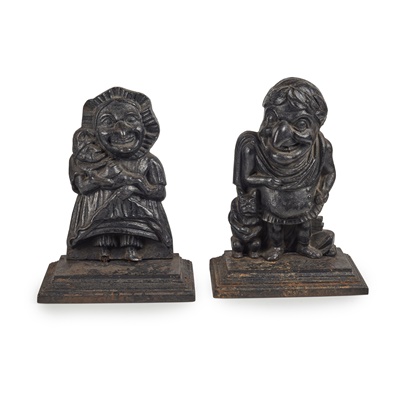 Lot 4 - PUNCH AND JUDY CAST IRON DOOR STOPS