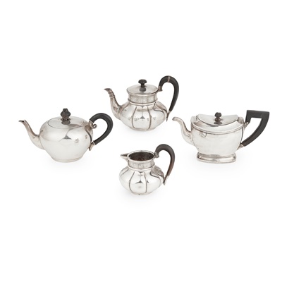 Lot 3 - A late 19th century Dutch teapot and milk jug
