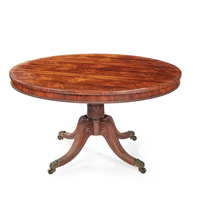 Lot 160 - REGENCY ROSEWOOD CENTRE TABLE, IN THE MANNER OF GILLOWS