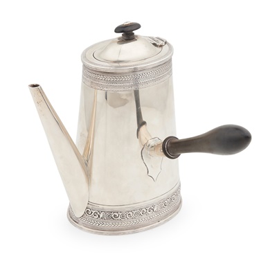 Lot 42 - A Victorian coffee pot